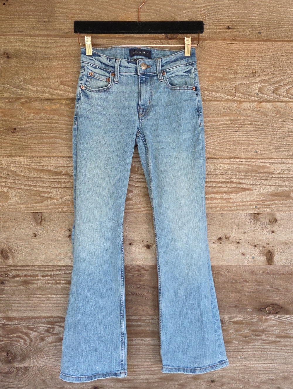 Aeropostle Size 0 Short Light Blue Mid Rise Flare Jeans